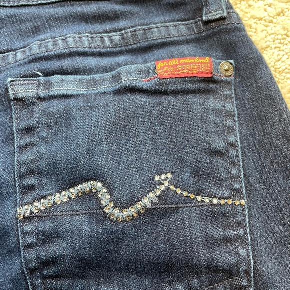 7 For All Mankind Roxanne Skinny Jeans Mid Rise - Picture 12 of 15